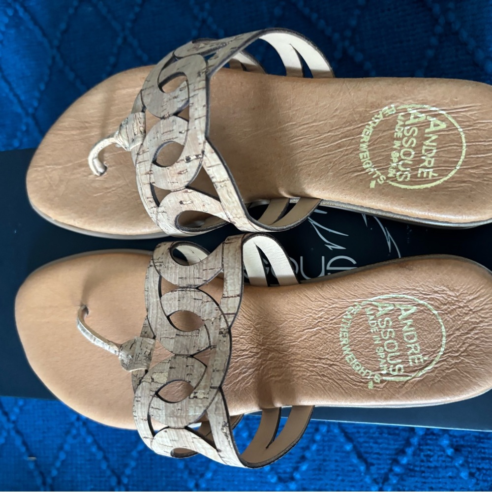 Andre Assous Nature Cork Sandal Women's  6